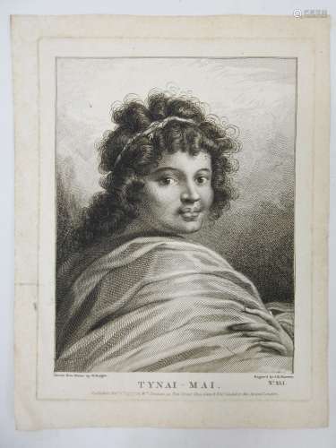 William HODGES (1744-1797) d'après : Tynai-Mai. Gravure par ...