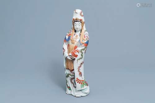 A Japanese Kutani okimono of the goddess Kannon, Meiji, ca. ...