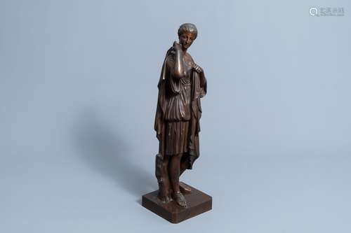 After the antique: Diana de Gabies, patinated bronze, 19th/2...