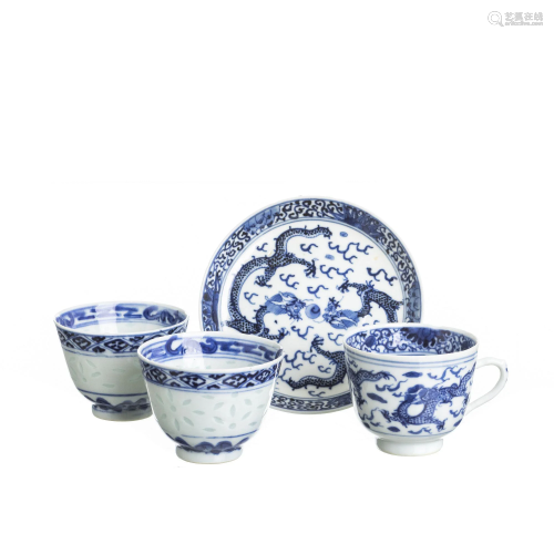 Chinese porcelain teacup set