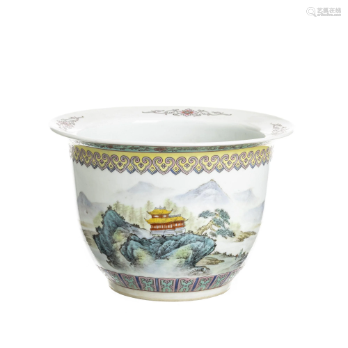 Chinese porcelain flower vase, Republic