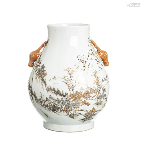 Chinese porcelain Hu vase, Republic