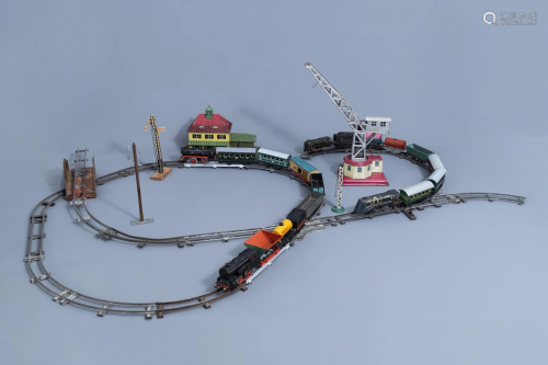 An extensive and diverse collection of toy trains and