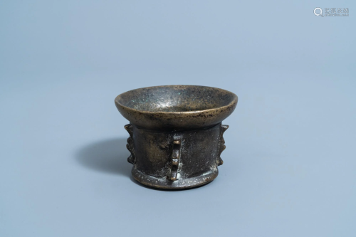 A French bronze mortar, 17th C.