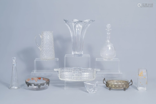 An interesting and varied collection clear glass and