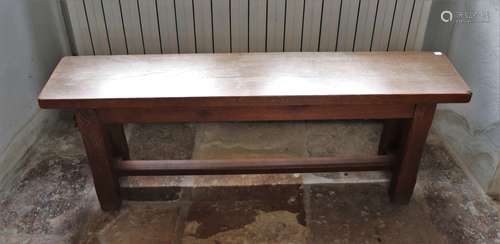 Banc en chêne. H_46 cm L_125 cm