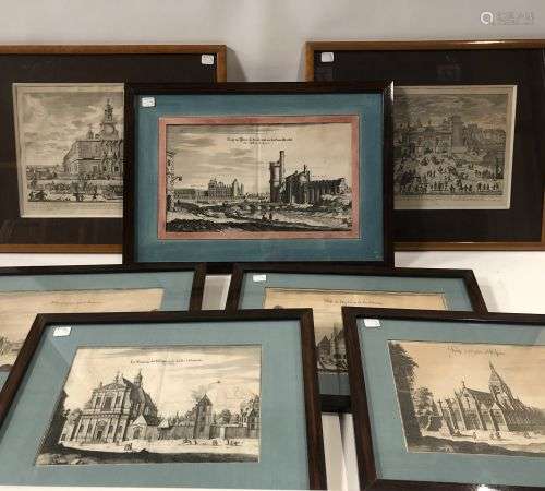 Lot de 7 gravures