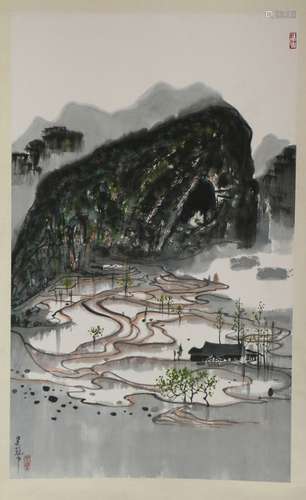 Chinese wu guanzhong's painting