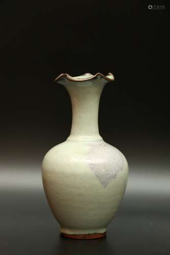 chinese white glazed jun kiln porcelain vase