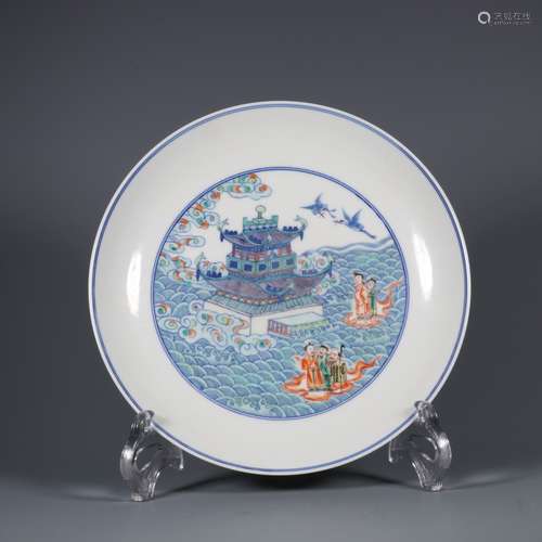 chinese doucai porcelain dish