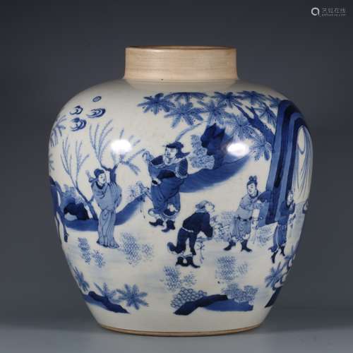 chinese blue and white porcelain jar