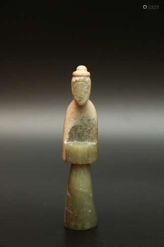 chinese ancient jade carving figure