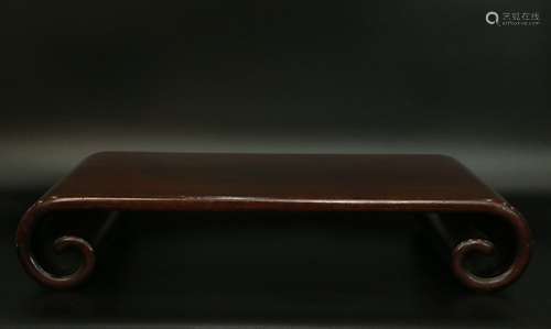 chinese old mahogany roll bed