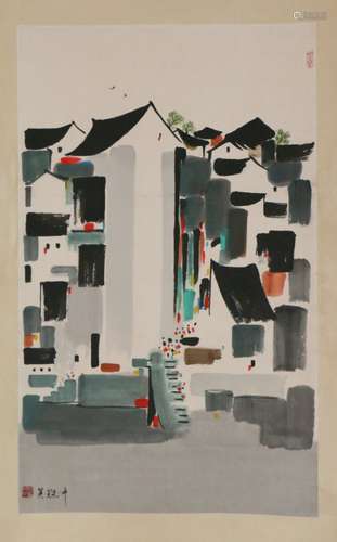 Chinese wu guanzhong's painting