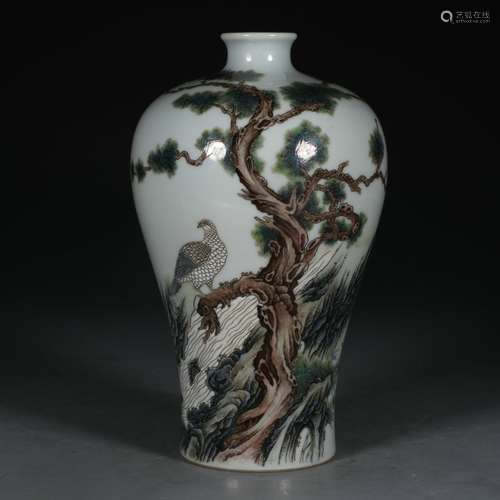 chinese famille rose porcelain meiping