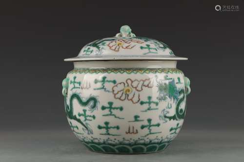 chinese doucai porcelain jar