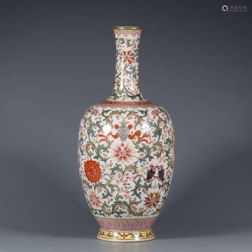 chinese famille rose porcelain vase