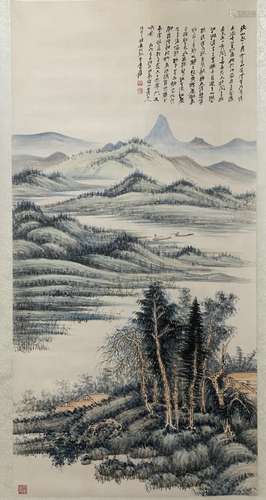 Chinese zhang daqian's painting