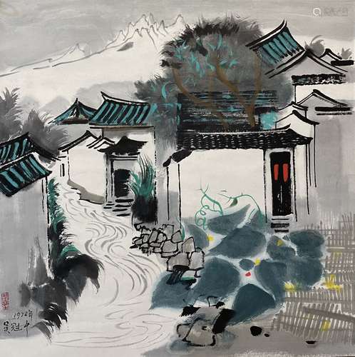 Chinese wu guanzhong's painting