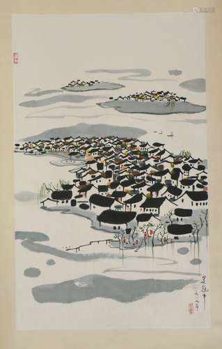 Chinese wu guanzhong's painting