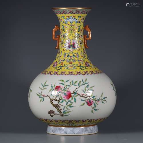 chinese famille rose porcelain vase