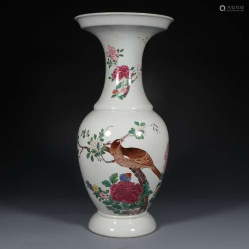 chinese famille rose porcelain vase