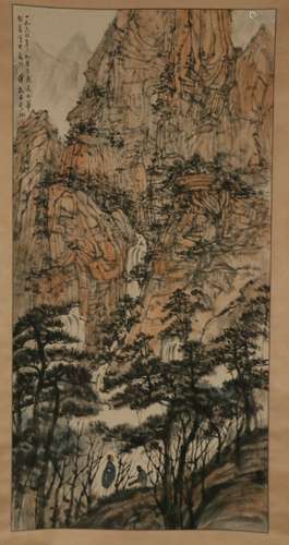 Chinese fu baoshi's painting