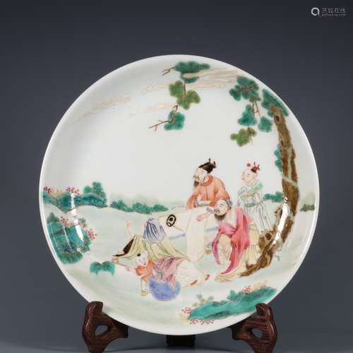 chinese famille rose porcelain dish