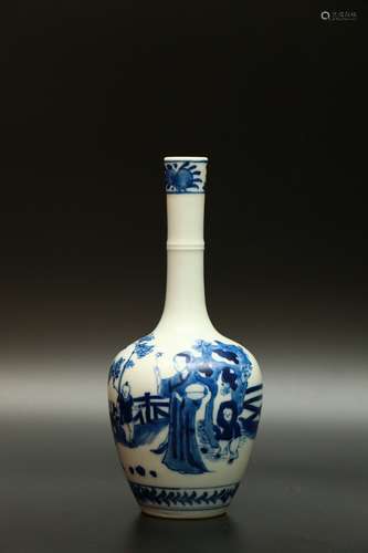 chinese blue and white porcelain bottle vase