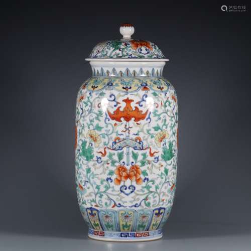 chinese doucai porcelain jar