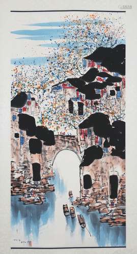 Chinese wu guanzhong's painting