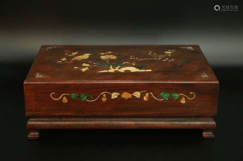 chinese huali wood box