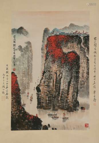 Chinese qian songyan's painting