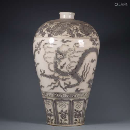 chinese underglaze red porcelain meiping