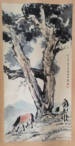 Chinese xu beihong's painting