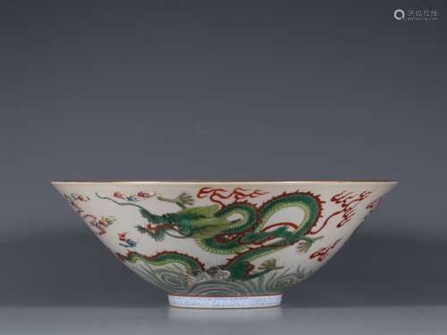 chinese wucai porcelain bowl