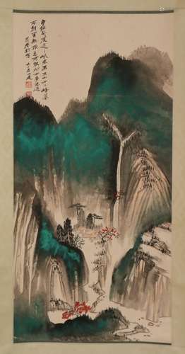 Chinese zhang daqian's painting