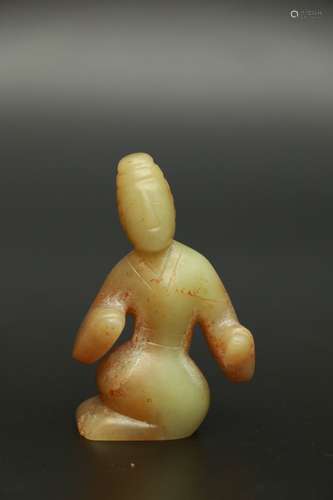 chinese ancient jade carving figure