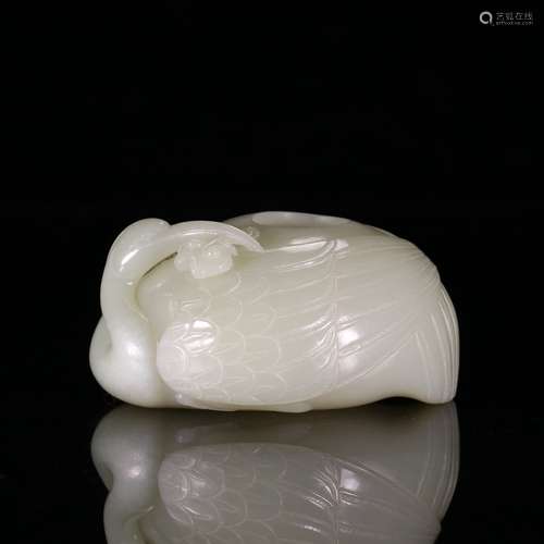 chinese hetian jade water pot