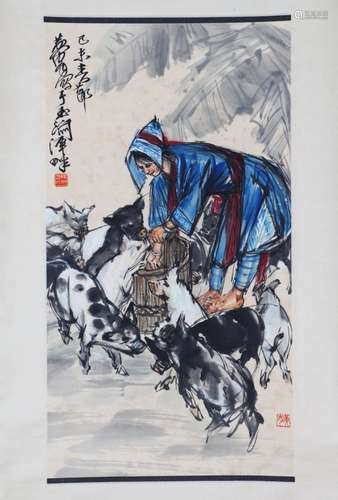 Chinese huang zhou's painting