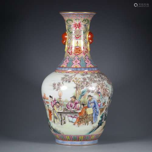 chinese famille rose porcelain vase