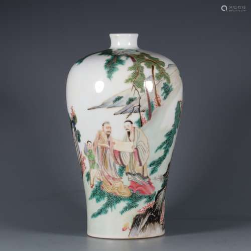 chinese famille rose porcelain meiping