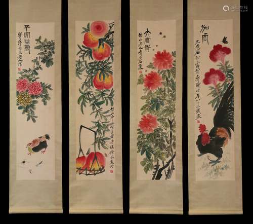 Chinese qi baishi's painting