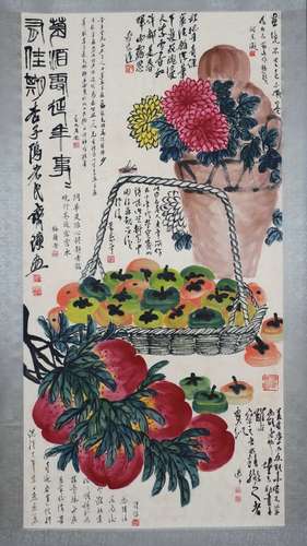 Chinese qi baishi's painting