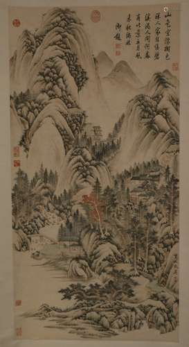 Chinese Qiu ying's painting