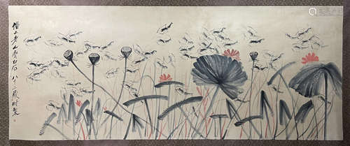 Chinese qi baishi's painting