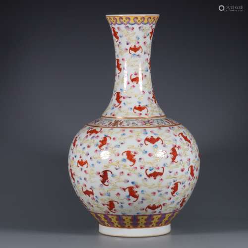 chinese famille rose porcelain vase