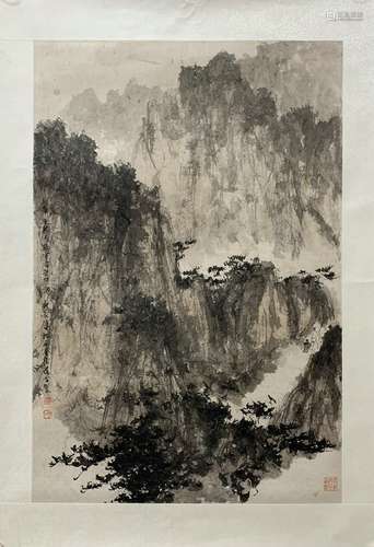 Chinese fu baoshi's painting