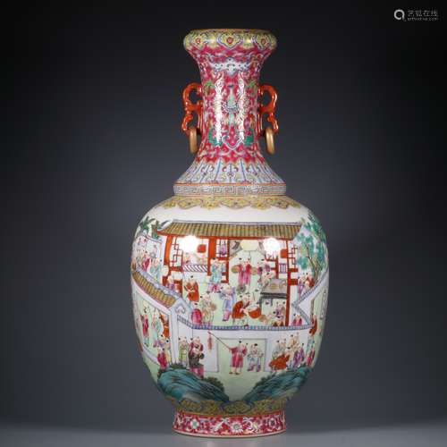 chinese famille rose porcelain vase