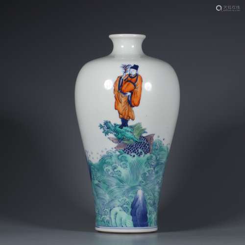 chinese doucai porcelain meiping